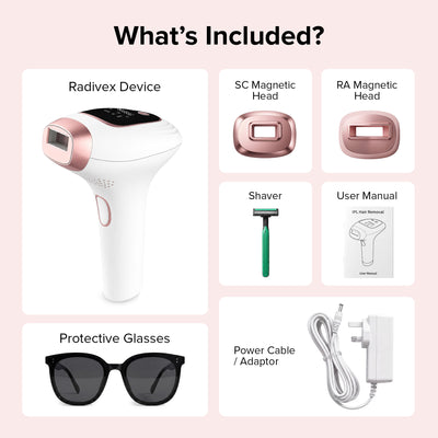 Radivex™ IPL hair removal device